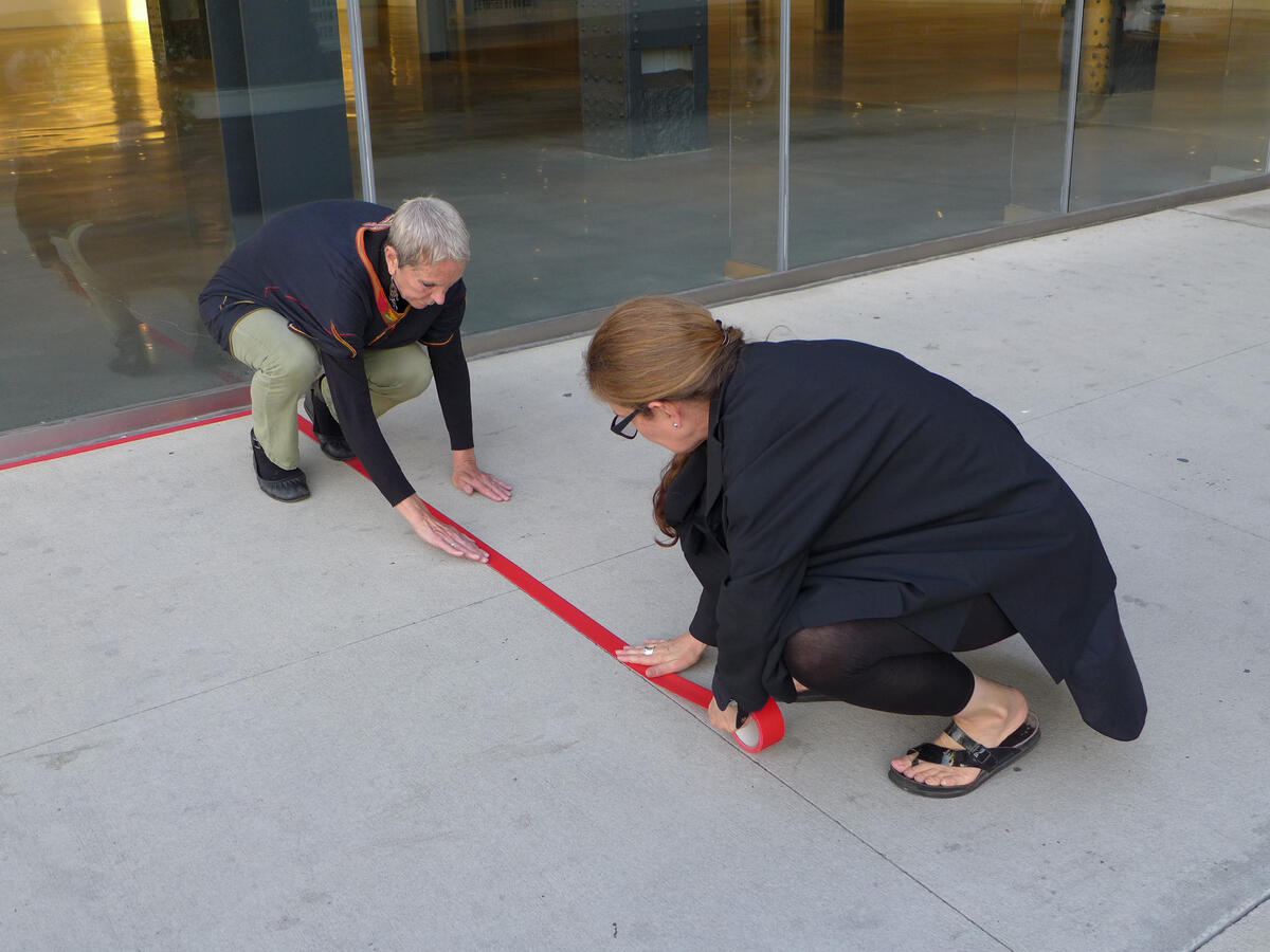 Installing Labyrinth on 14th Street
